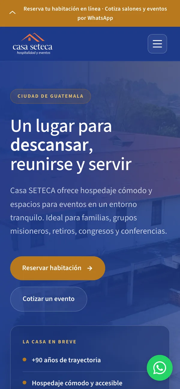 Casa SETECA: Inicio del catálogo